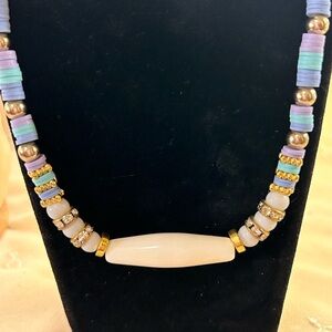Heishi Lavender & Teal Tropigirl ll Necklace